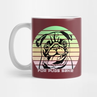 for pugs sake - cute pastel pug dog Mug